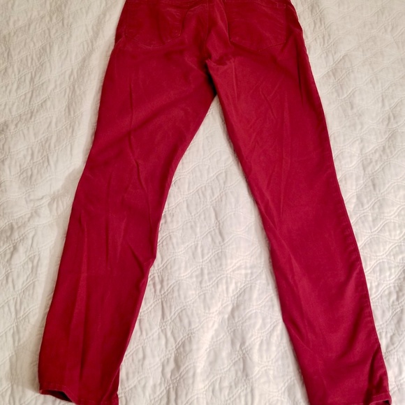 J Brand Womens Red Skinny Jeans Size 30 Red Solid - Good Condition - Picture 2 of 8